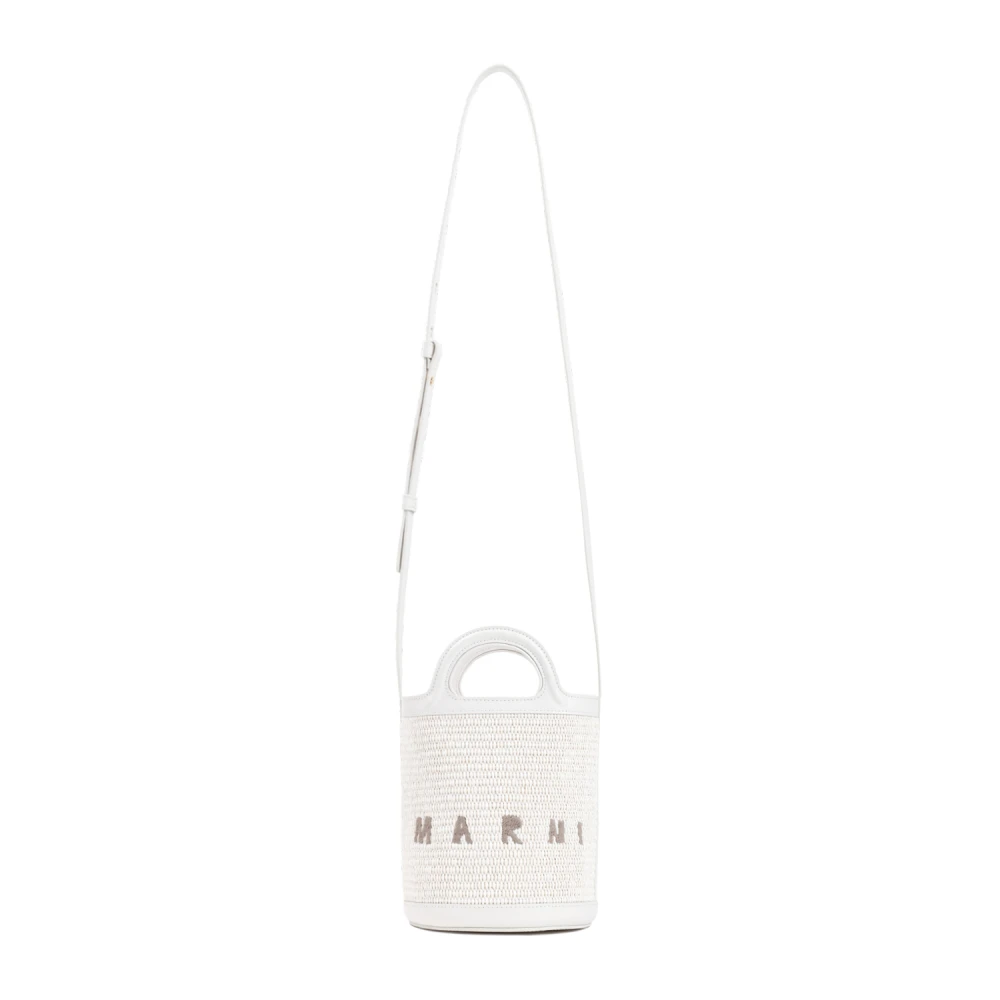 Marni Tropicalia Mini Bucket Bag White Dames