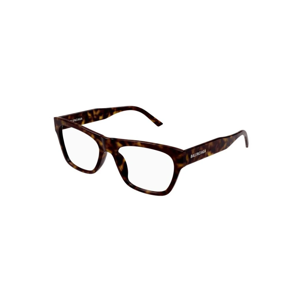 Balenciaga Vierkante minimalistische bril met schildpadmontuur Brown Dames