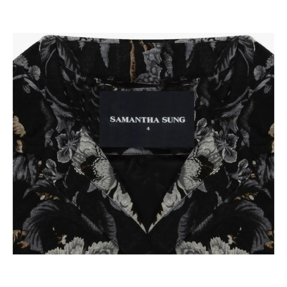 Samantha Sung Elegante Pied-de-poule Grafisch Jurk Multicolor Dames