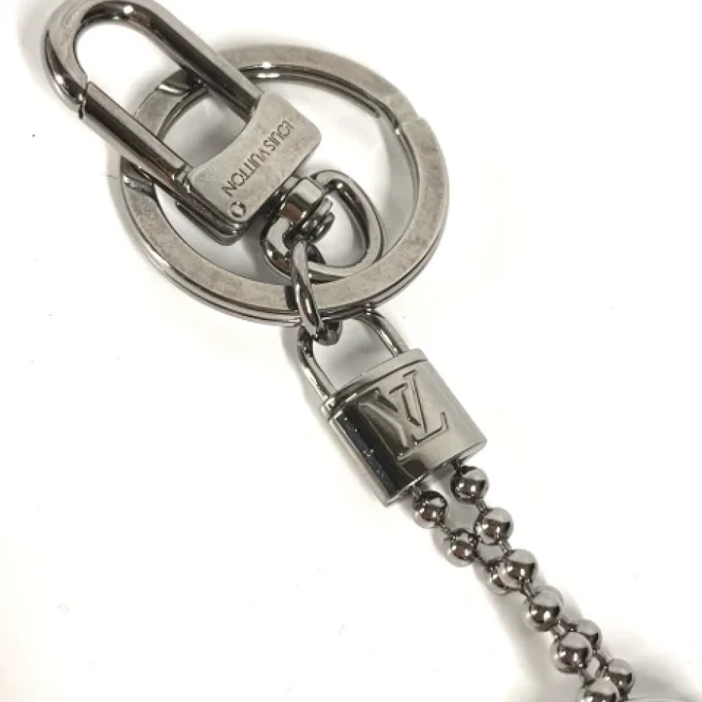 Louis Vuitton Vintage Pre-owned Fabric key-holders Gray Heren