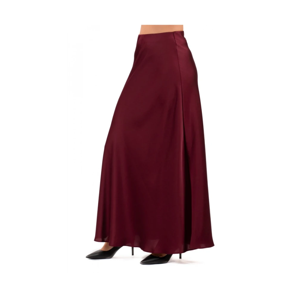Hanita Elegante Geplooide Rok Brown Dames