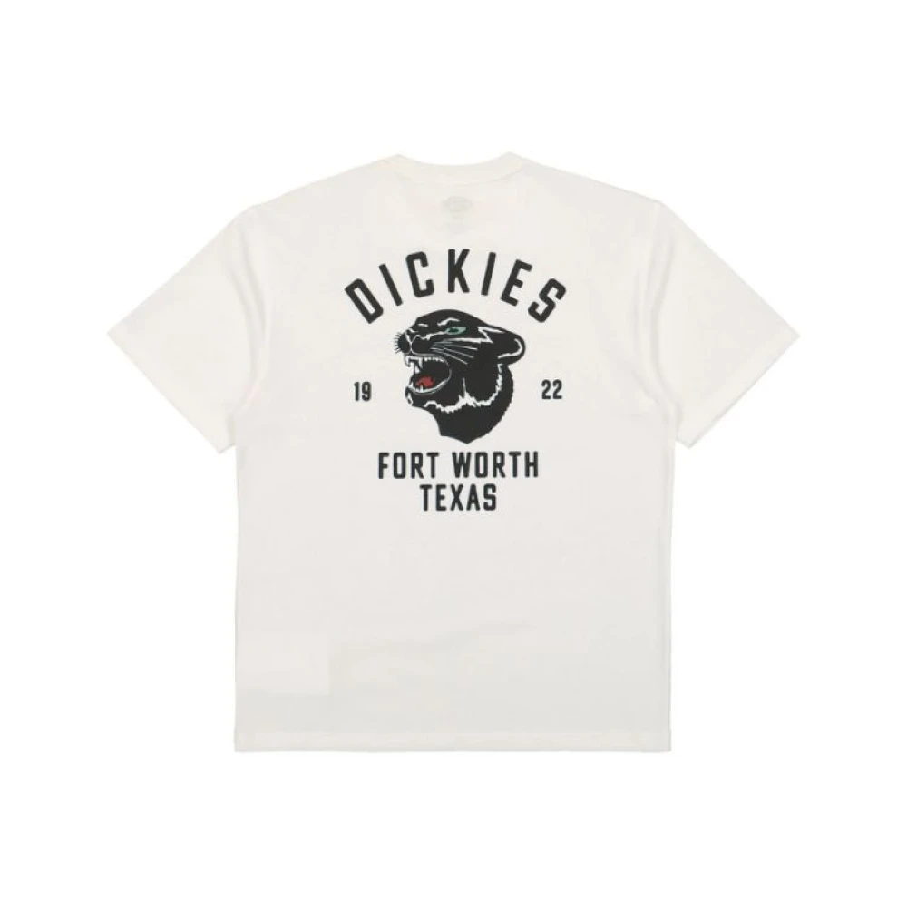 Dickies Heren Panther Tee Korte Mouw White Heren