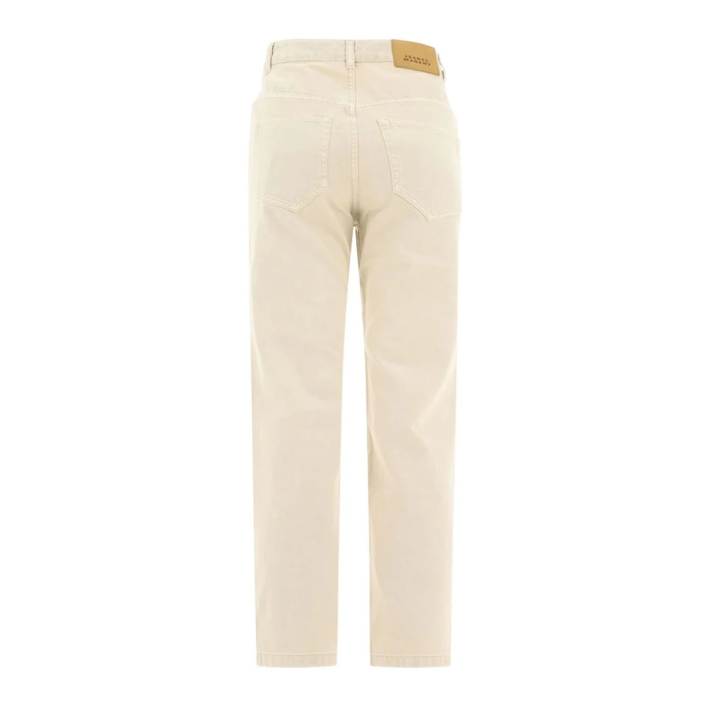 Isabel marant Beige Cassandre Denim Jeans Beige Dames