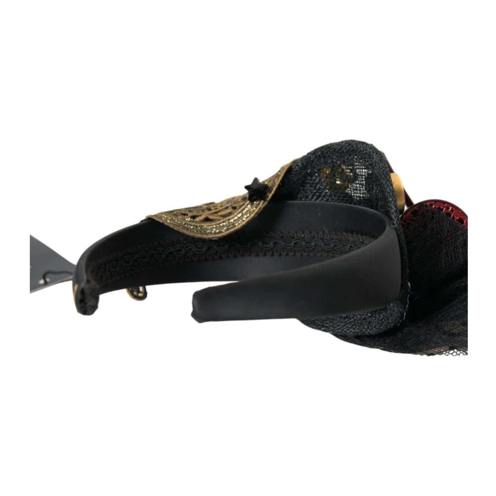 Dolce & Gabbana Raketkristallen hoofdband met sterrenmotief Black Dames