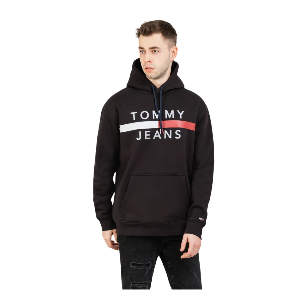 Tommy Hilfiger Heren hoodie met reflecterende details Black Heren