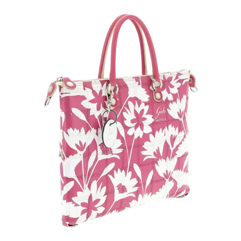 Gabs Fuchsia Bloemig Leren Tas Pink Dames