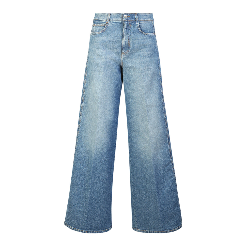 Jean large bleu hot sale