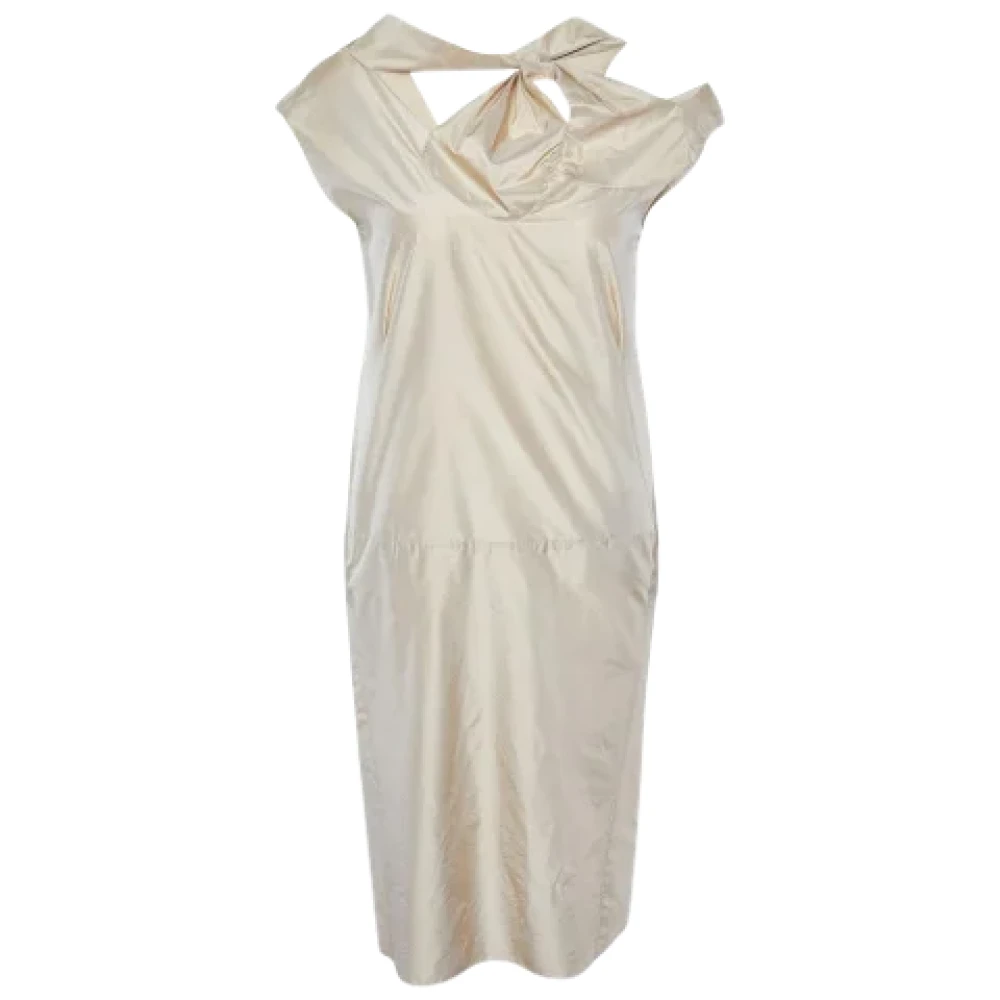 Marni Pre-owned Fabric dresses Beige Dames