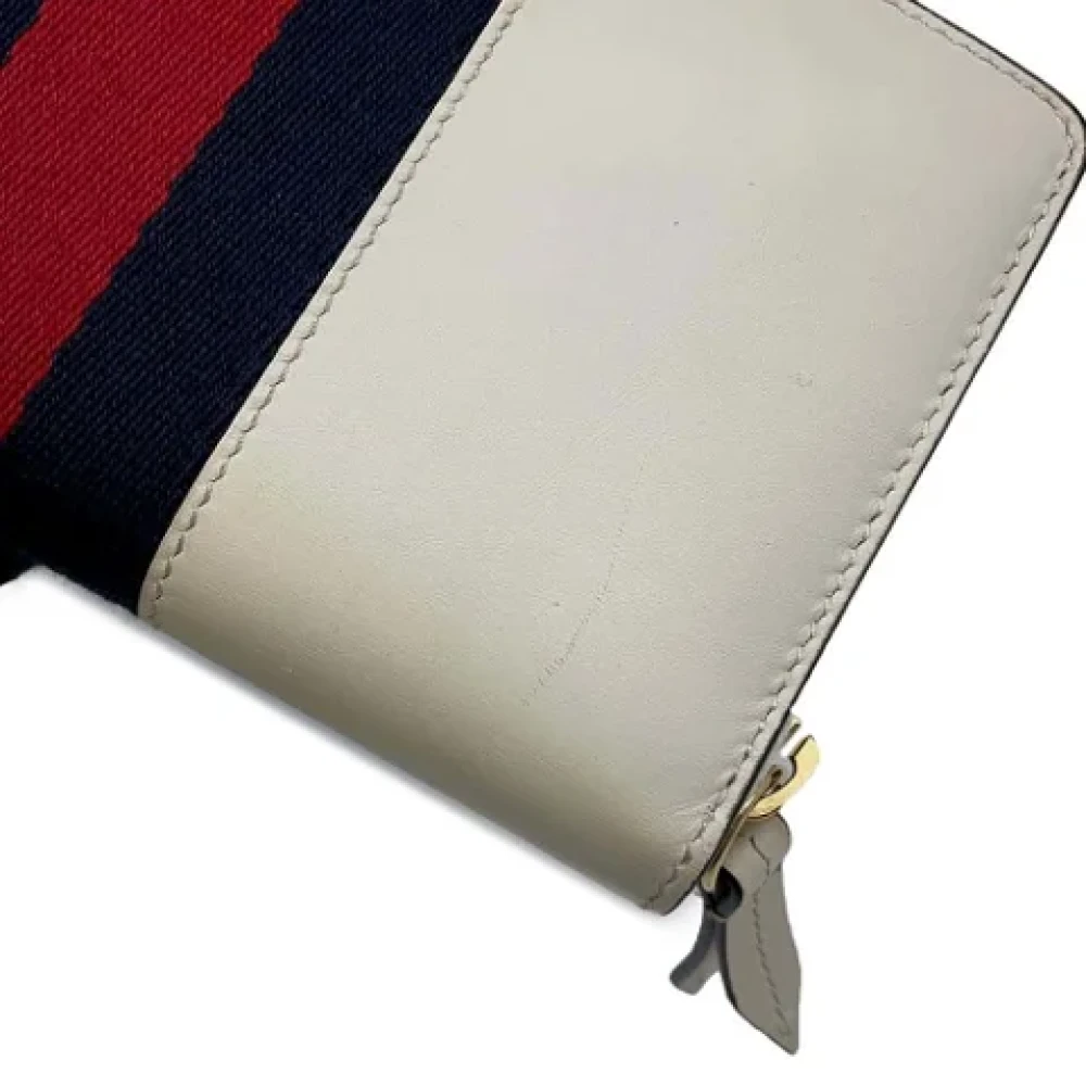 Gucci Vintage Pre-owned Leather wallets White Dames