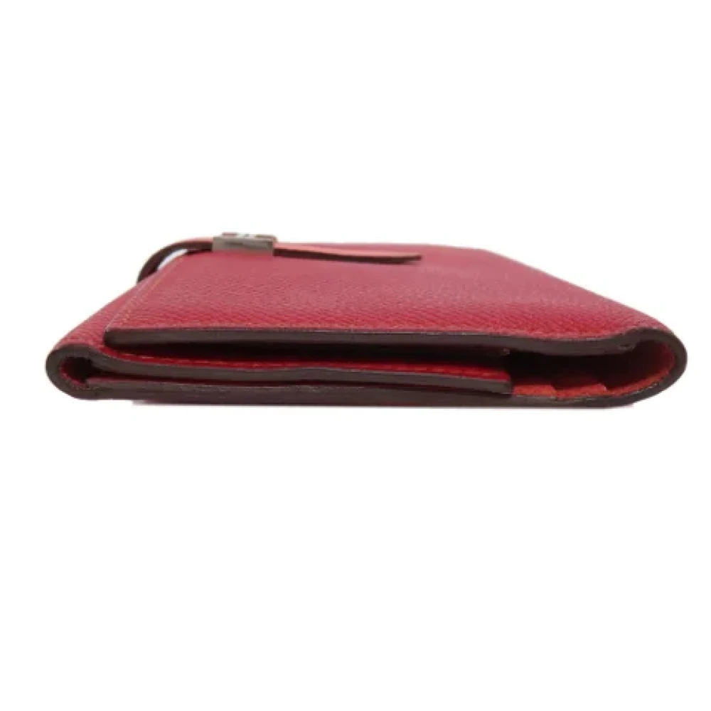Hermès Vintage Pre-owned Leather wallets Red Dames