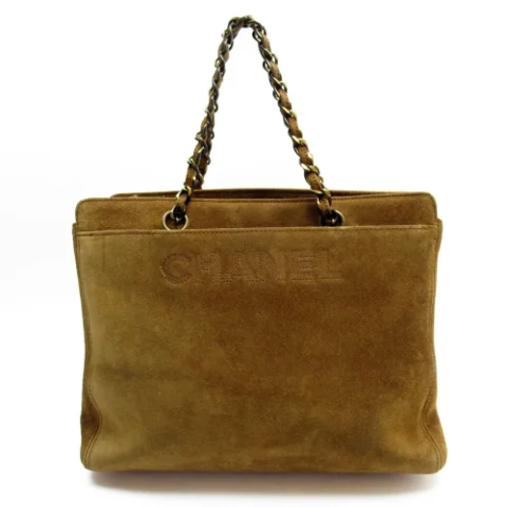 Chanel Vintage Pre-owned Suede chanel-bags Brown Dames