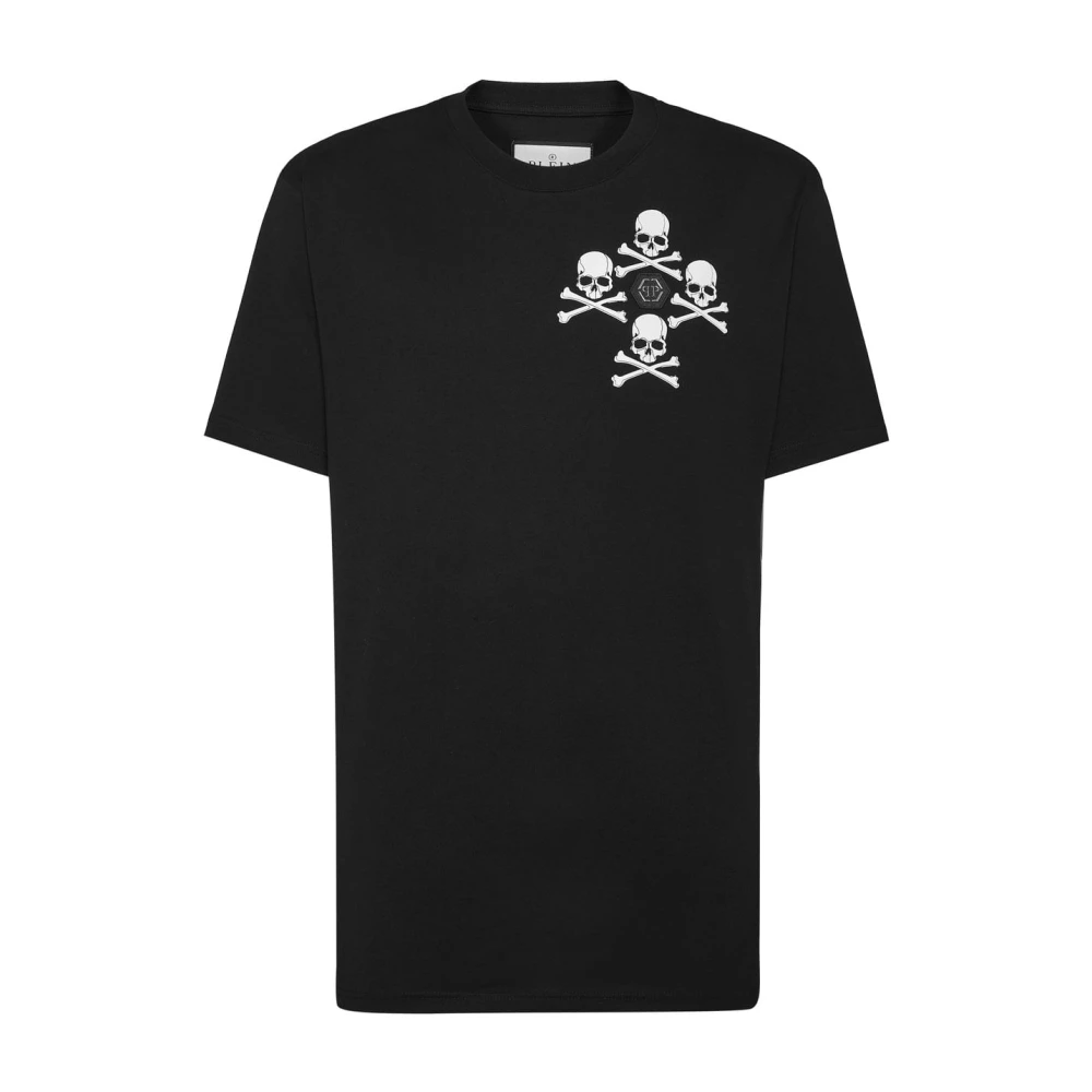 Philipp Plein Casual Heren T-shirt met Uniek Design Black Heren