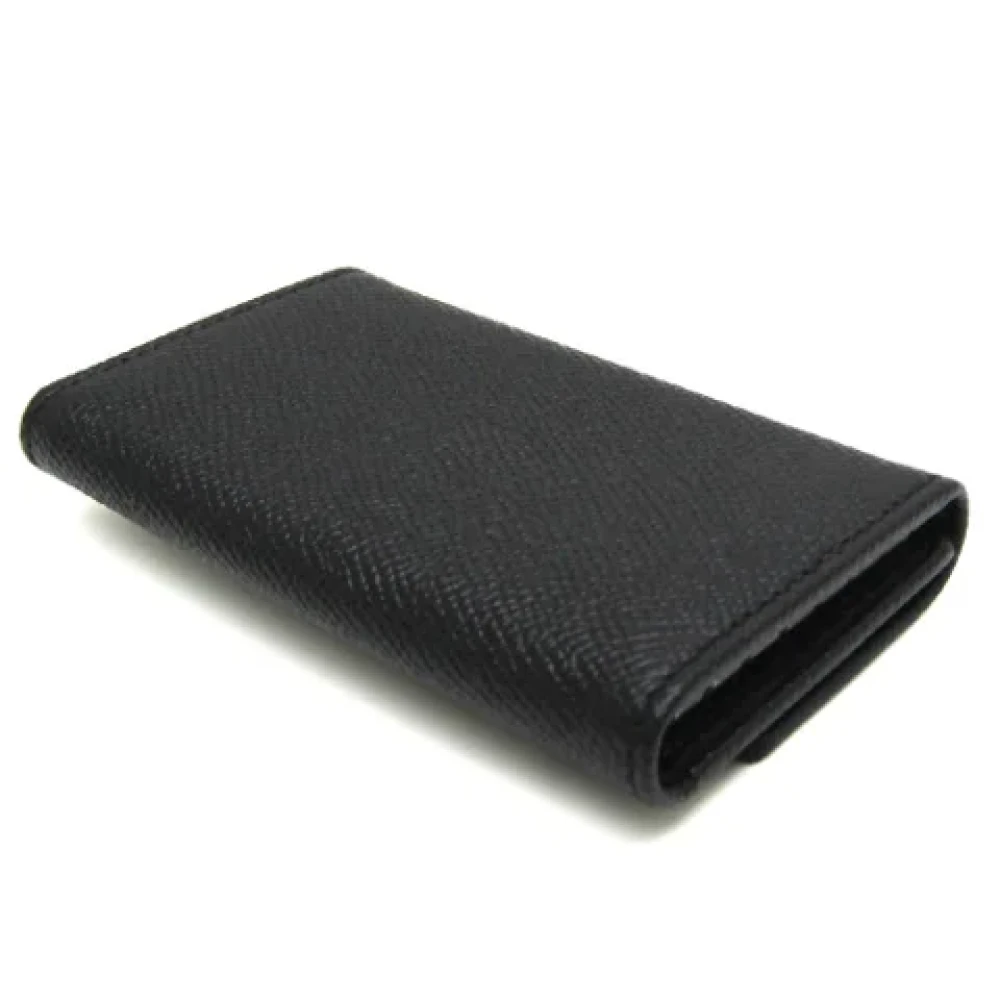 Bvlgari Vintage Pre-owned Canvas key-holders Black Dames