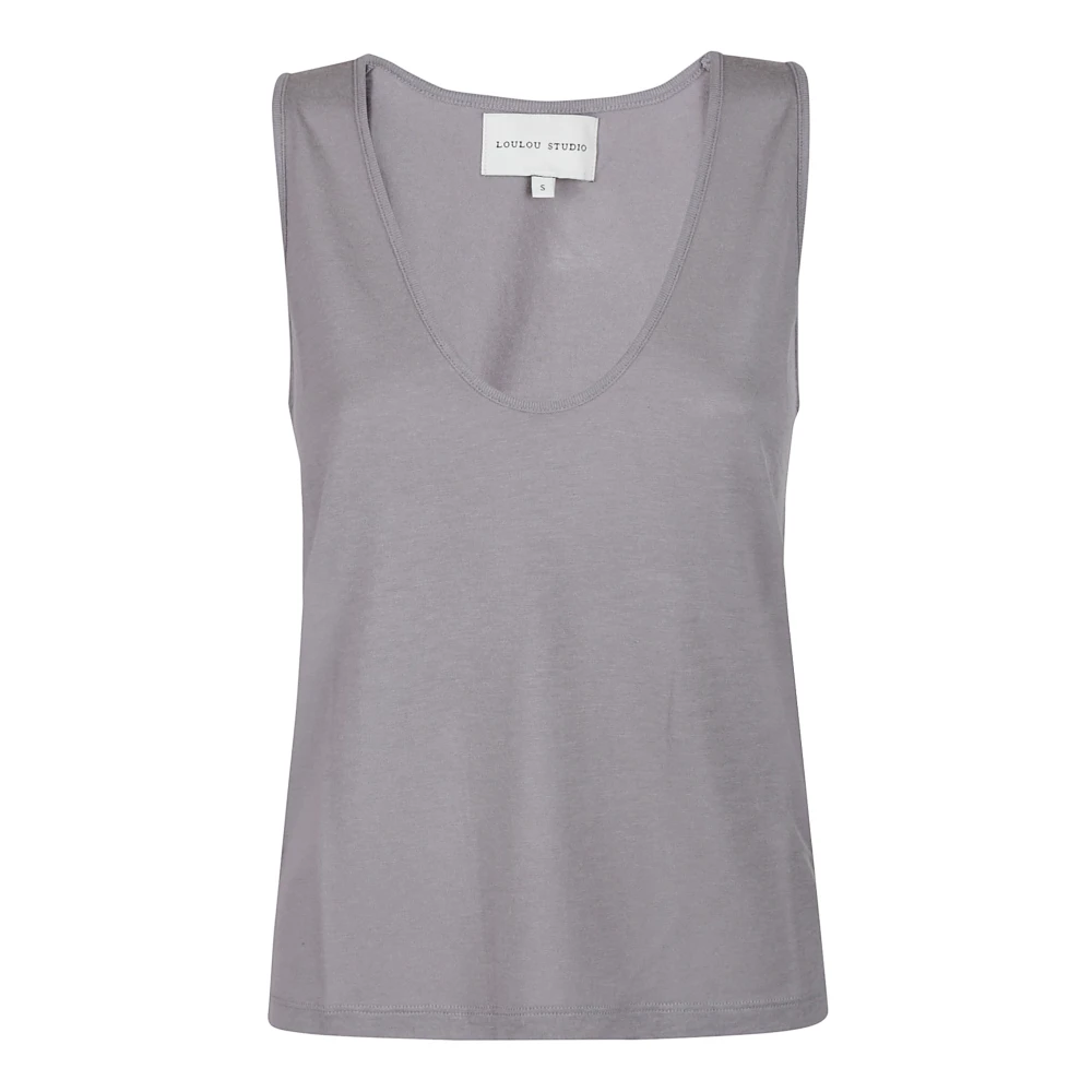 Loulou Studio Diepe Tank Top Gray Dames