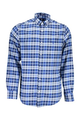 bla-langaermet-button-down-skjorte