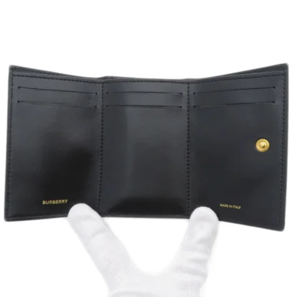 Burberry Vintage Pre-owned Leather wallets Black Dames