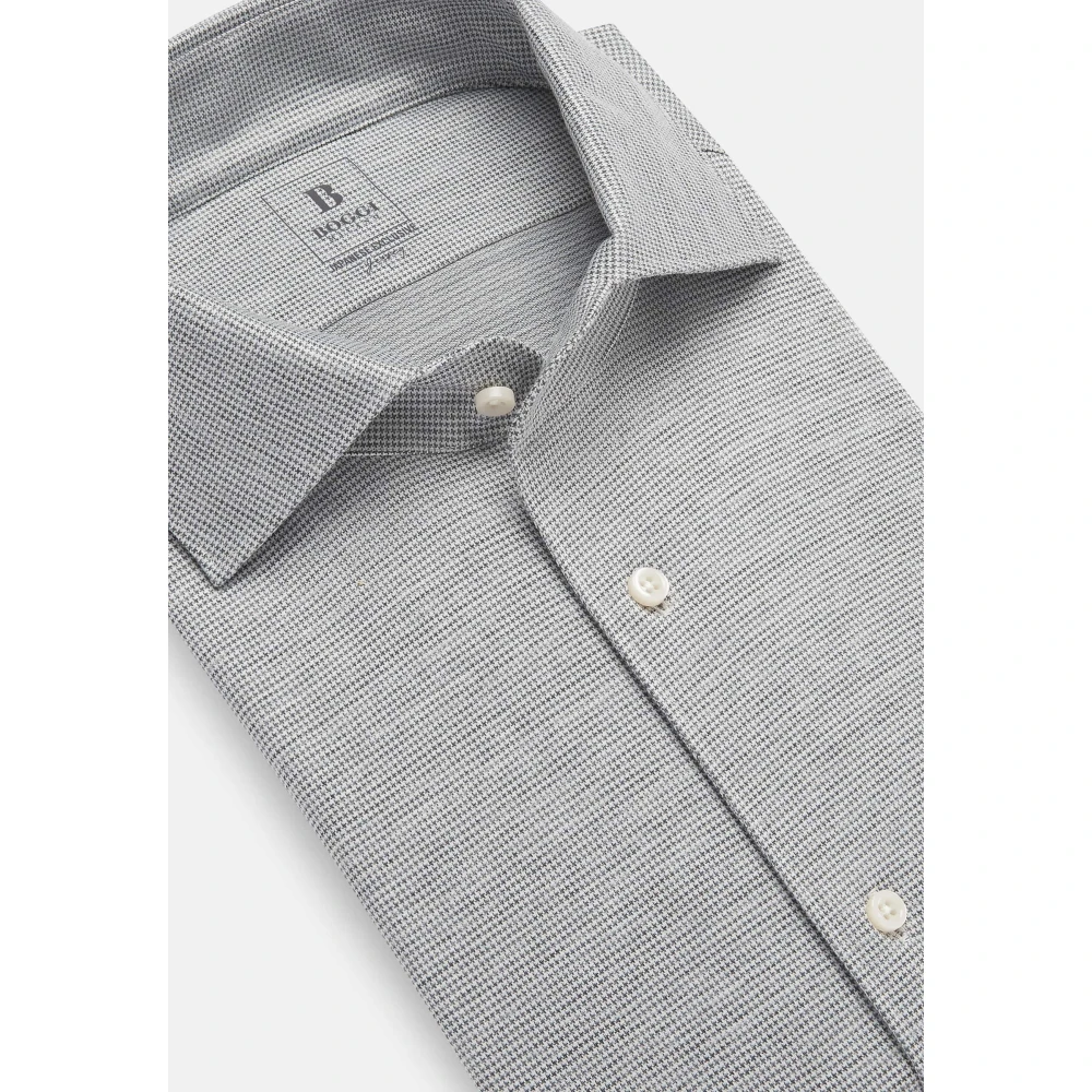 Boggi Milano Regular Fit Japanse Jersey Polo Shirt Gray Heren