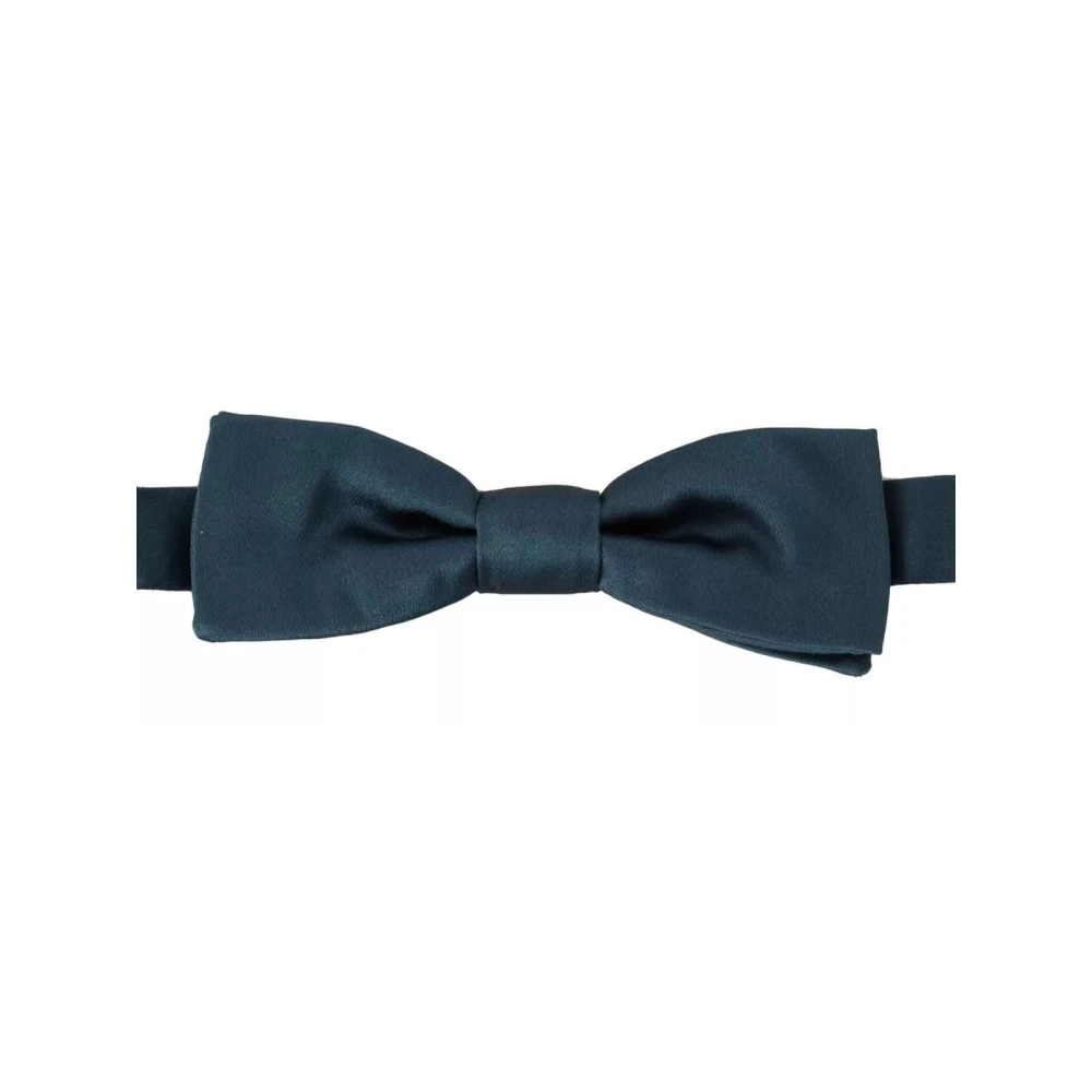 Dolce & Gabbana Blue Luxurious Silk Bow Tie - Male - Bow Ties - One Size - Accessories