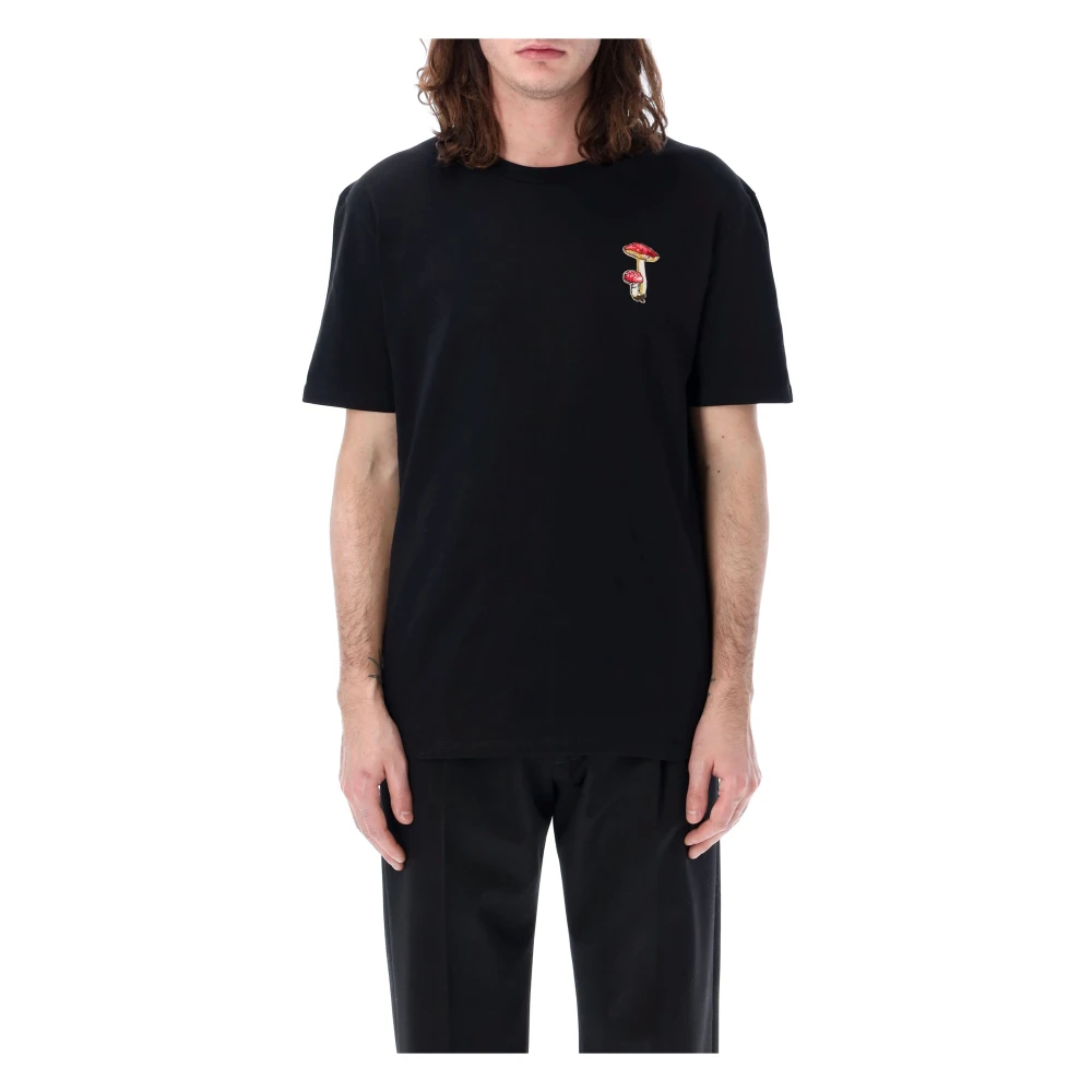 Jil Sander Zwarte Paddenstoel T-Shirt Black Heren