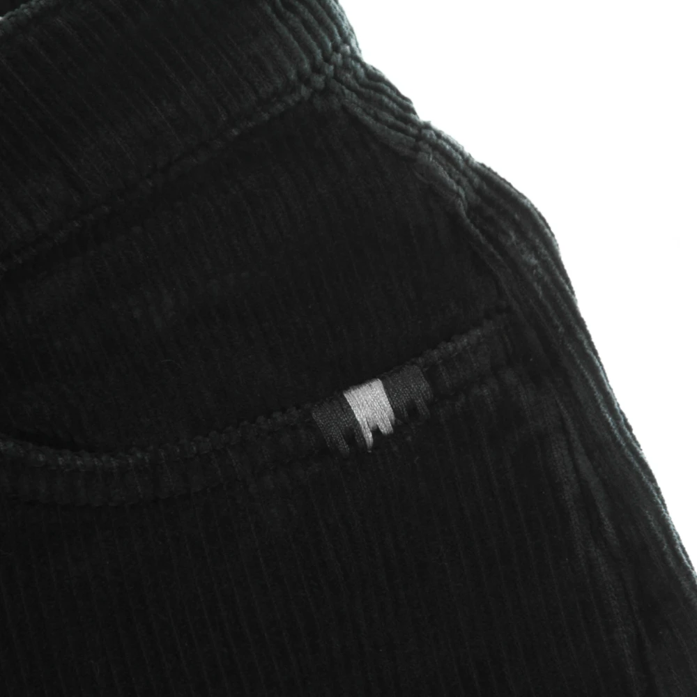 Amish Zwarte Fluwelen Wijde Broek Black Heren
