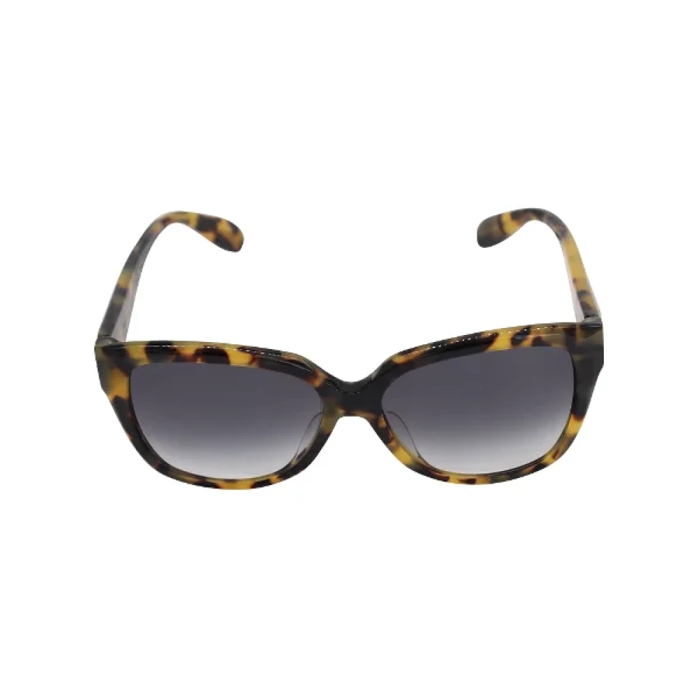 Alexander McQueen Pre-owned Acetate sunglasses Brown Dames