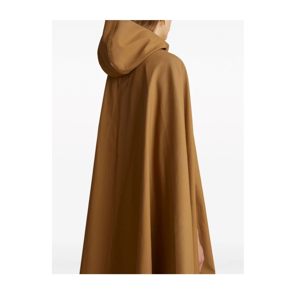 Khaite Stijlvolle Roygen Cape Jassen Brown Dames