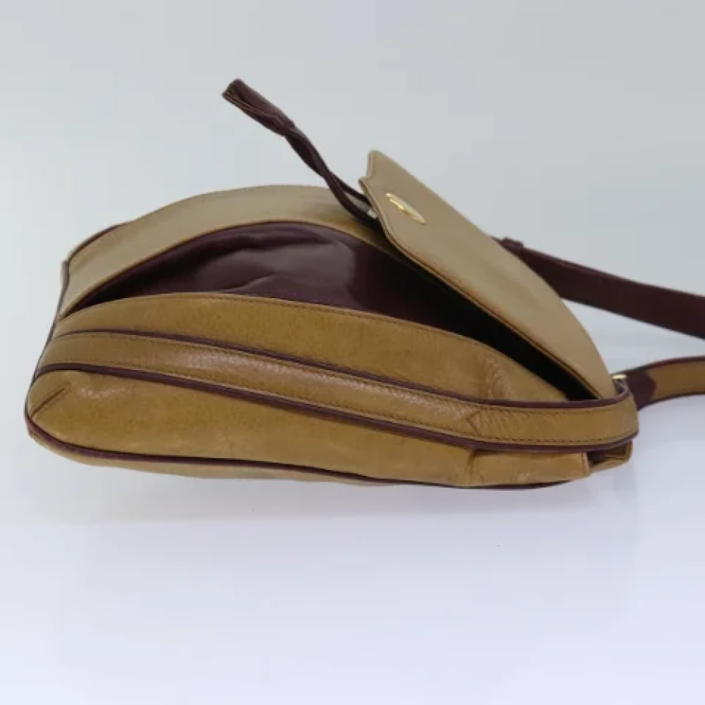 Cartier Vintage Pre-owned Leather shoulder-bags Beige Dames