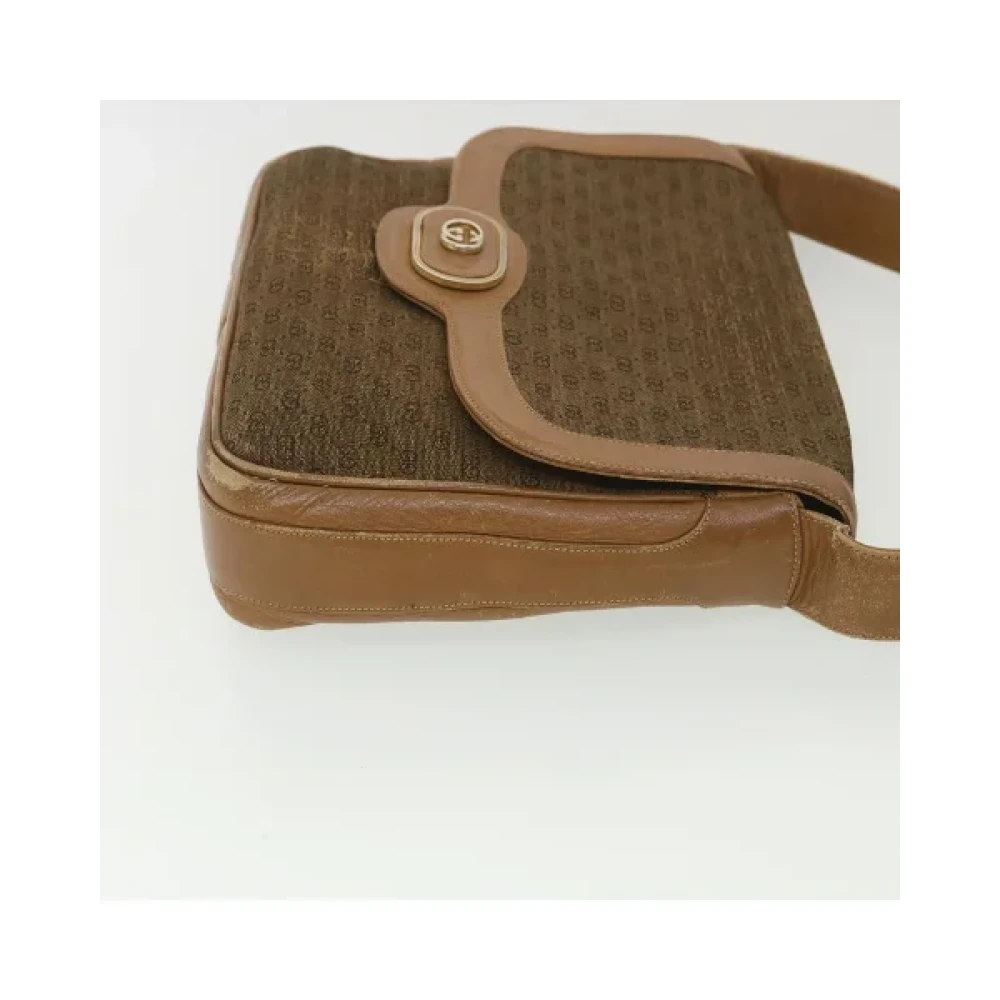 Gucci Vintage Pre-owned Canvas gucci-bags Beige Dames