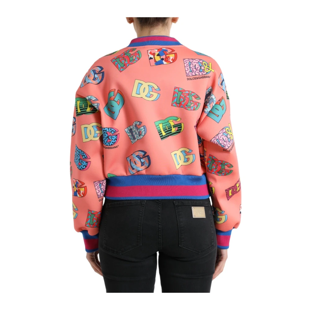 Dolce & Gabbana Luxe Logo-Sweatshirt in Zalmroze Pink Dames