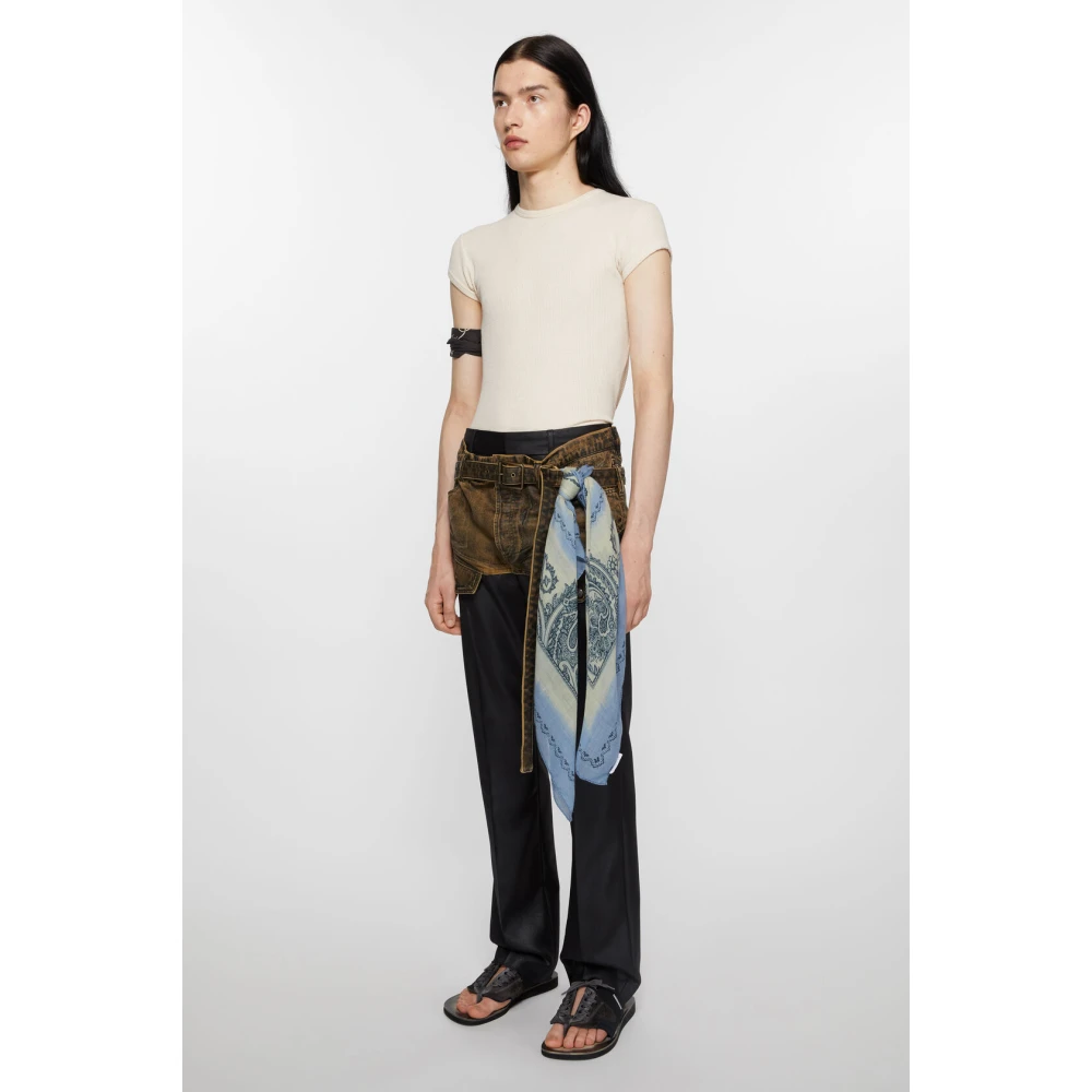 Acne Studios Paisley Print Wool Shawl Multicolor Dames