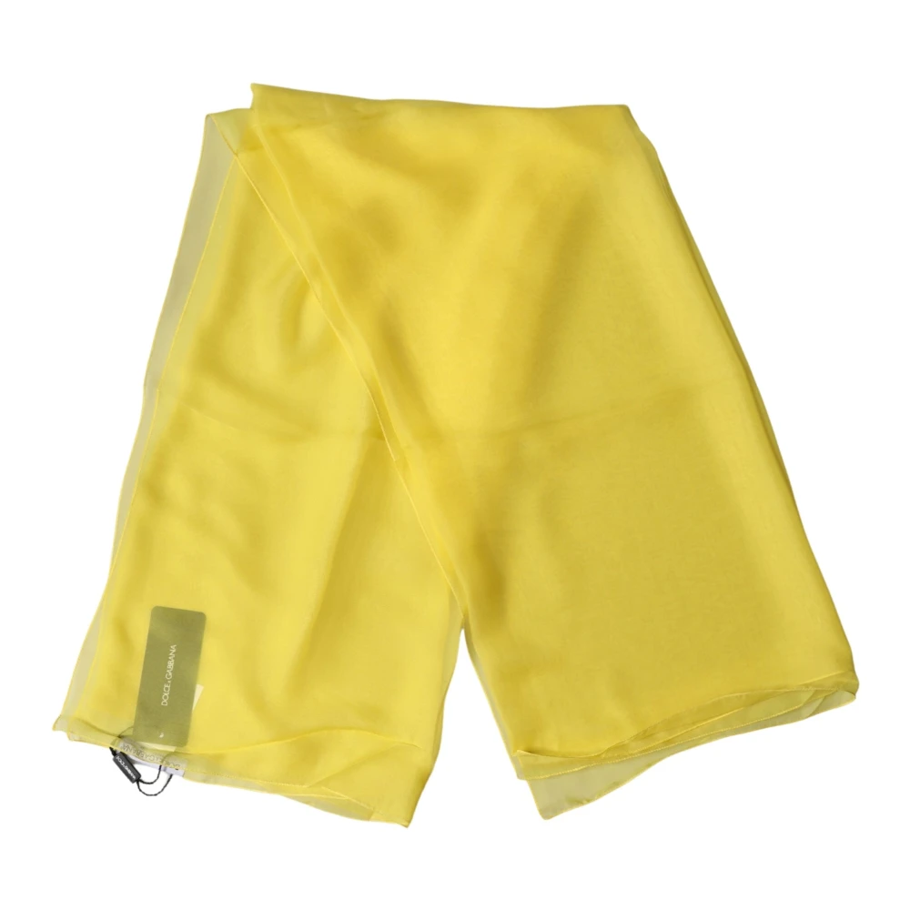 Dolce & Gabbana Femme Jaune Accessoires, Taille: One Size Foulard