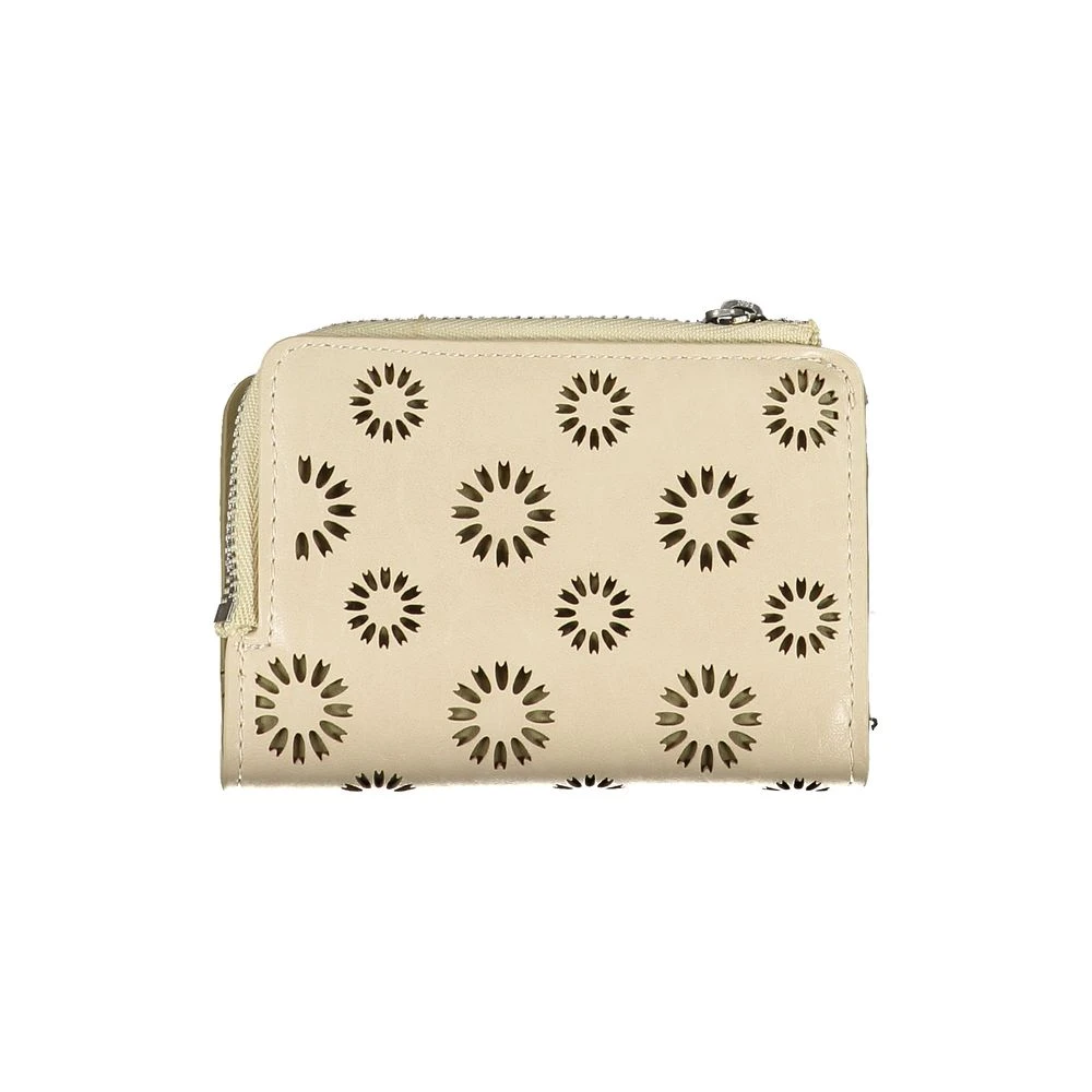 Desigual Stijlvolle Portemonnee met Diverse Functies Beige Dames