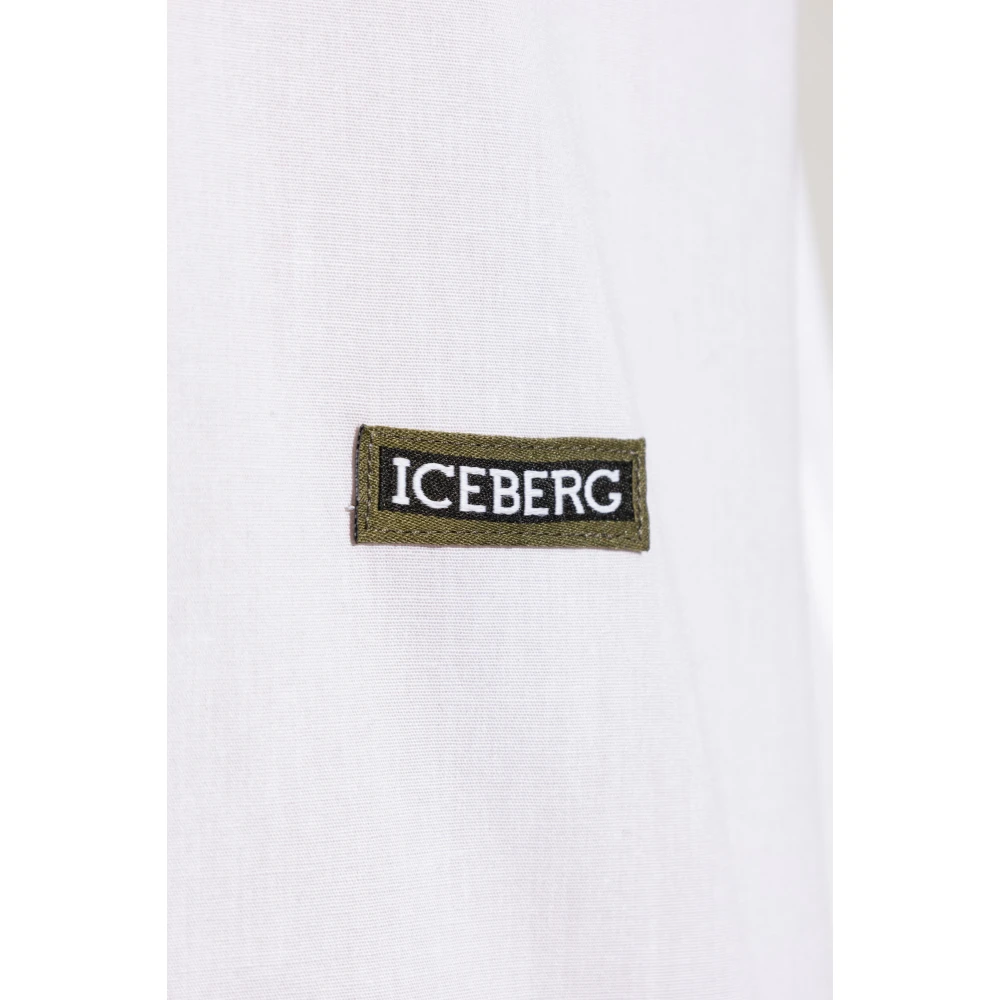 Iceberg Shirt met logo White Heren