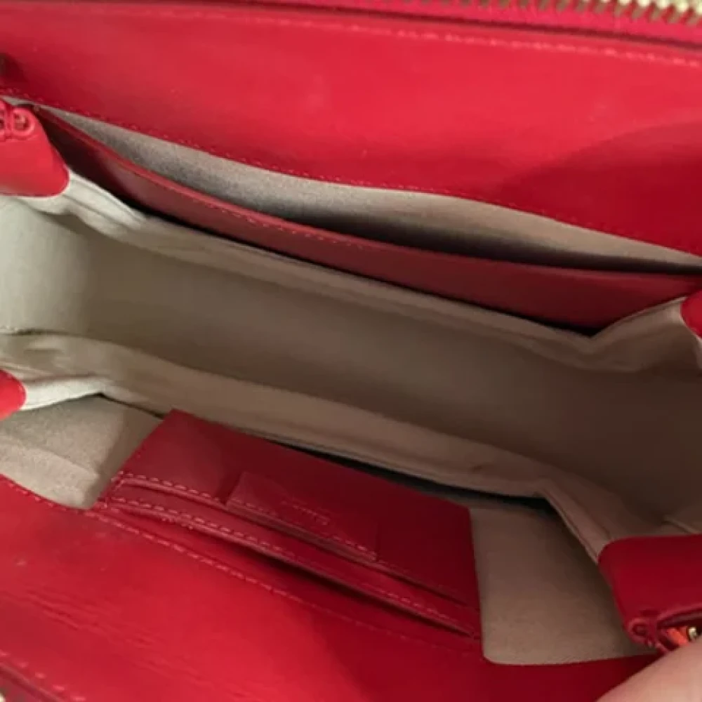 Chloé Pre-owned Leather shoulder-bags Red Dames