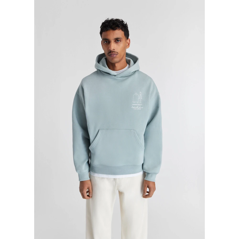 Axel Arigato Resort hoodie Blue Heren