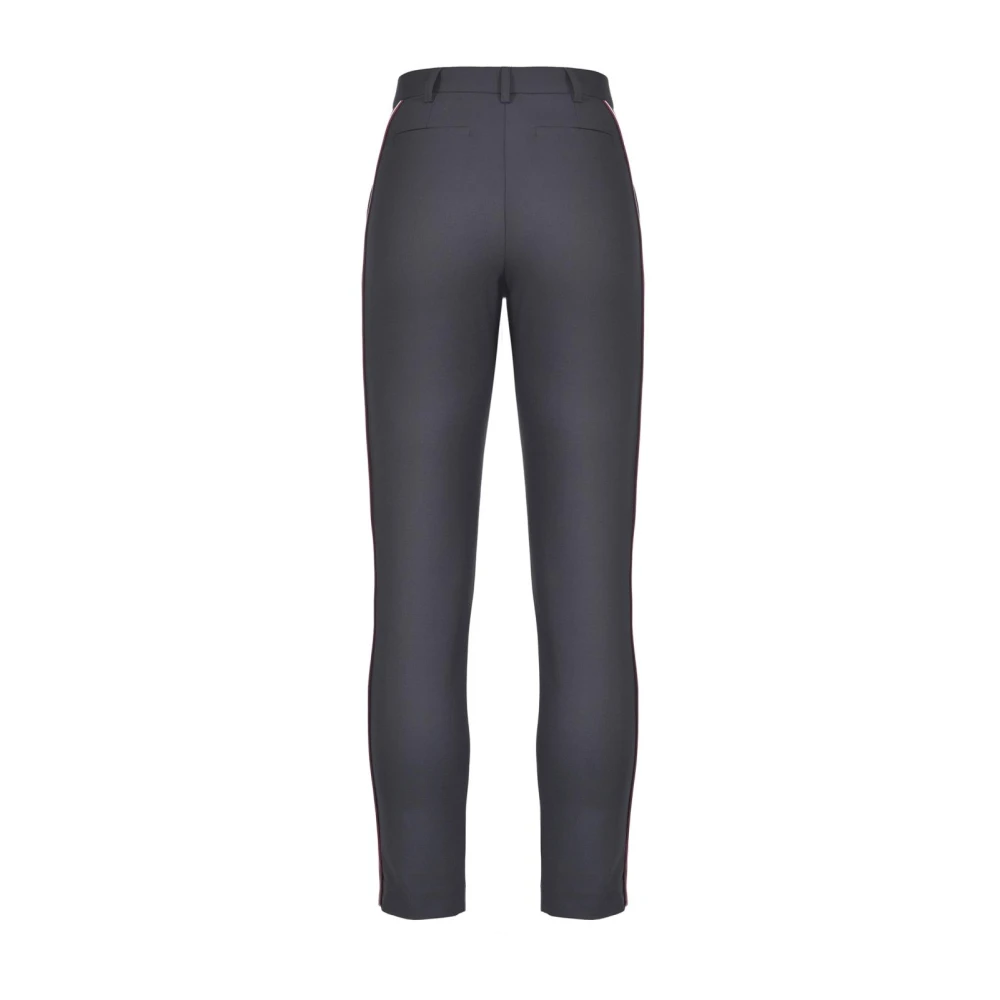 pinko Gestreepte Broek Blue Dames