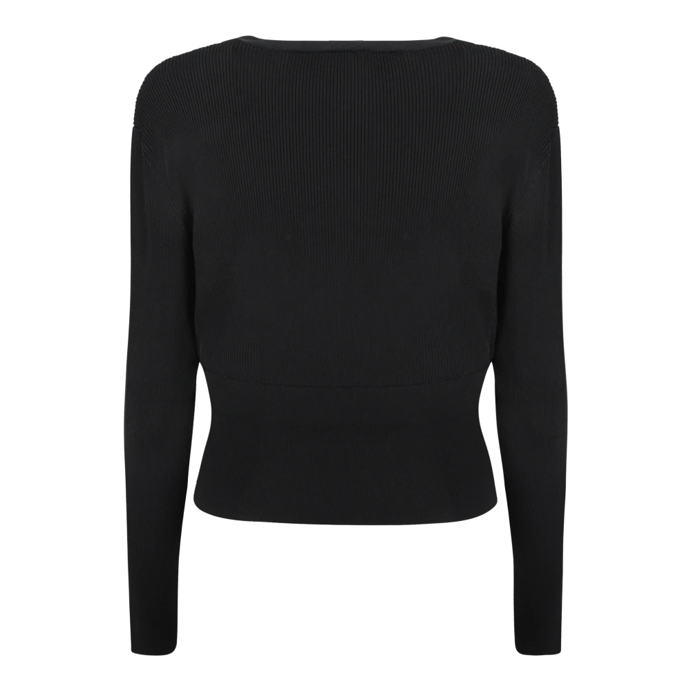 IRO Elegante Zwarte Gebreide Vest Black Dames
