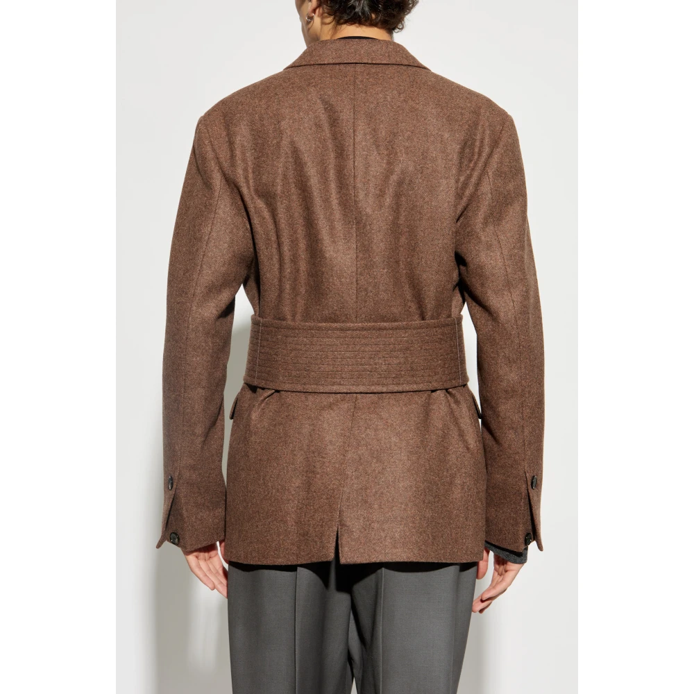 Salvatore Ferragamo Wollen jas Brown Heren