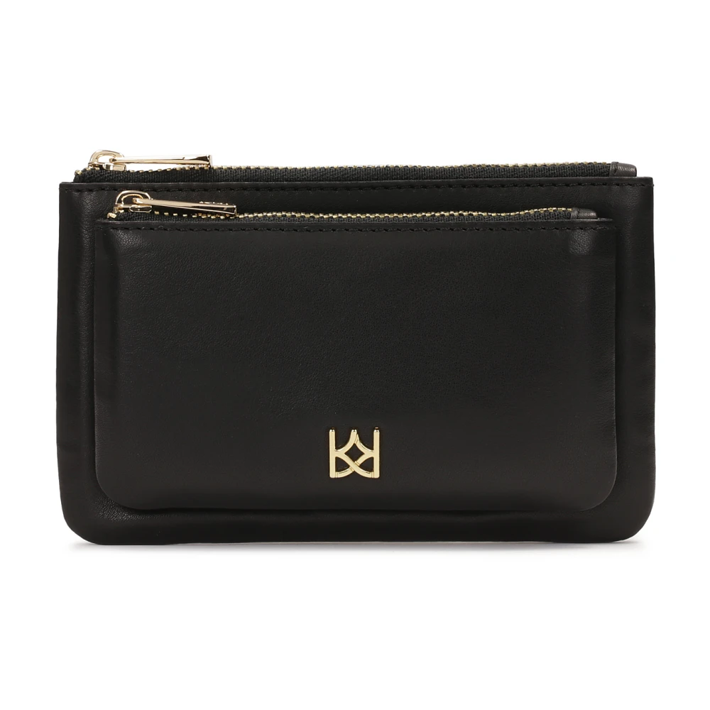 Kazar Kleine zwarte ritstas Black Dames