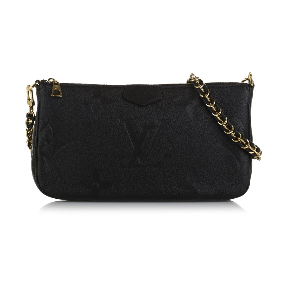 Louis Vuitton Vintage Women's Black Pre-Owned Pochette Mtis Crossbody Bag