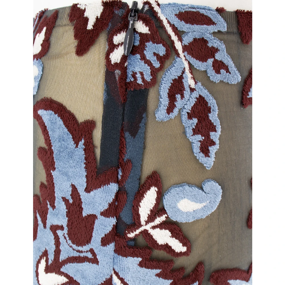 ETRO Bloemen Paisley Sheath Rok Multicolor Dames