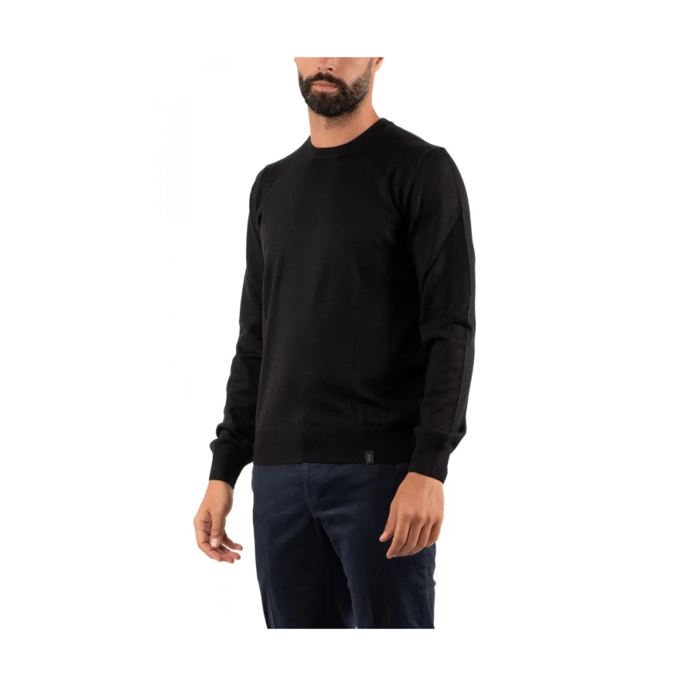 Fay Stijlvolle Herenoverhemd Black Heren
