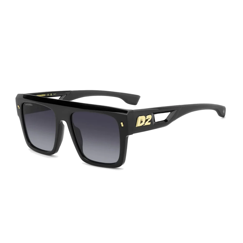 Dsquared2 Unisex Black Sunglasses, 56 Mm, Square Sunglasses