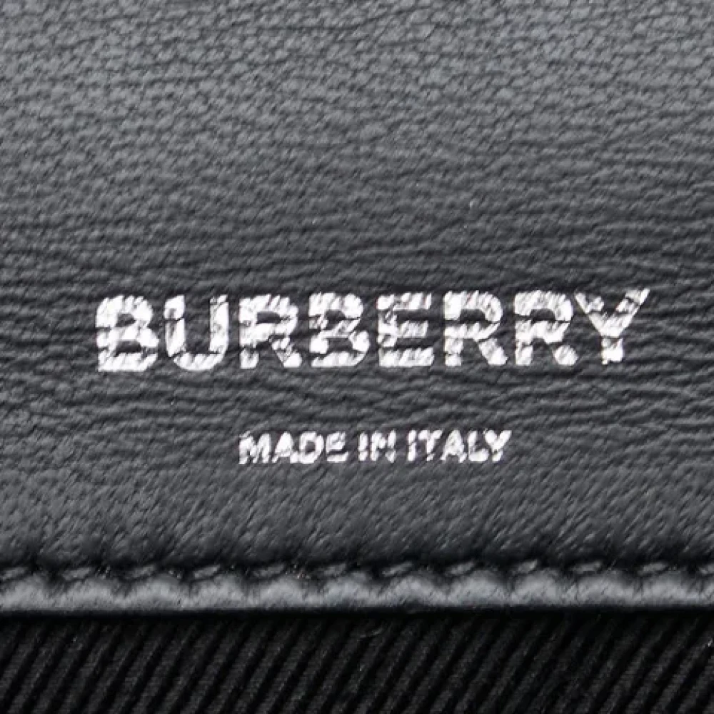 Burberry Vintage Pre-owned Leather shoulder-bags Gray Dames