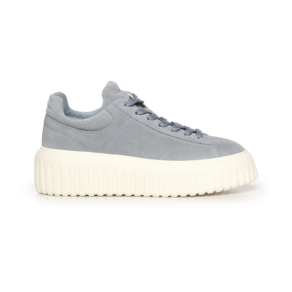 Hogan Women's Blue Sneakers, 5 Uk, H-Stripes Allacciato H