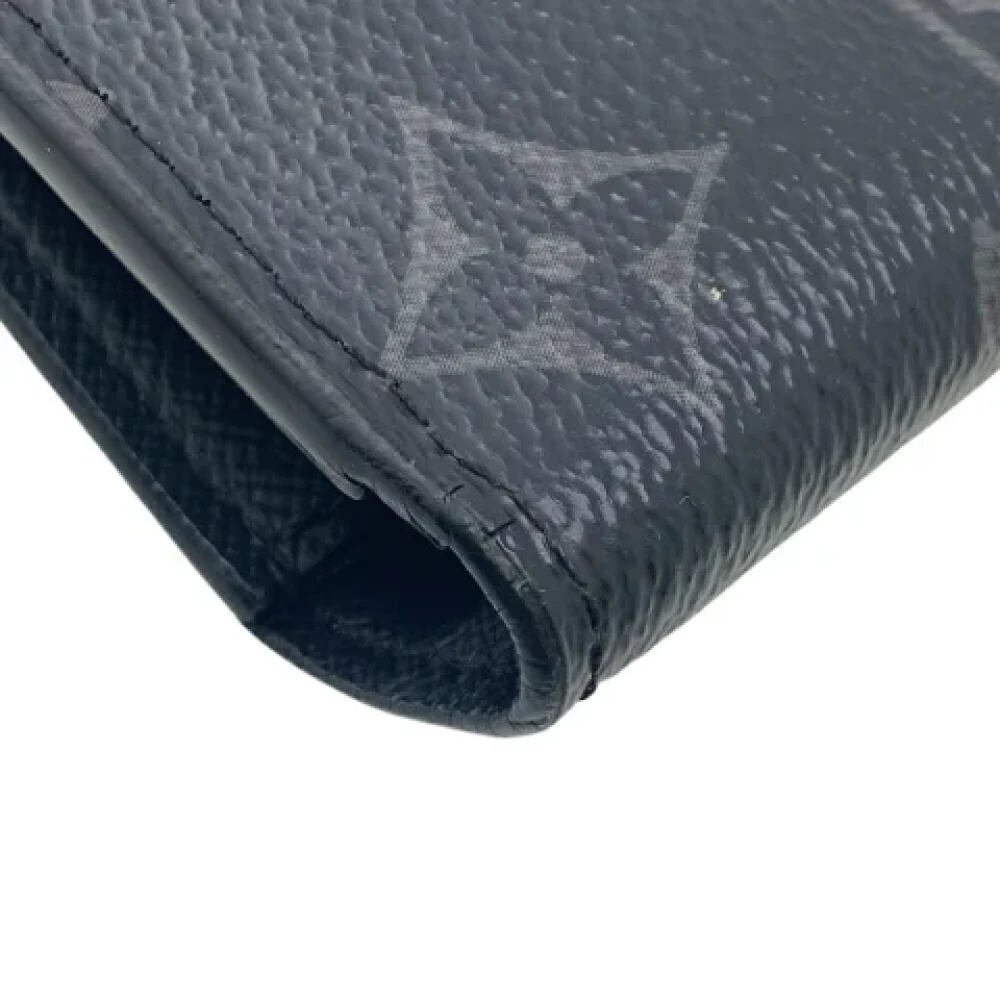 Louis Vuitton Vintage Pre-owned Canvas wallets Black Dames