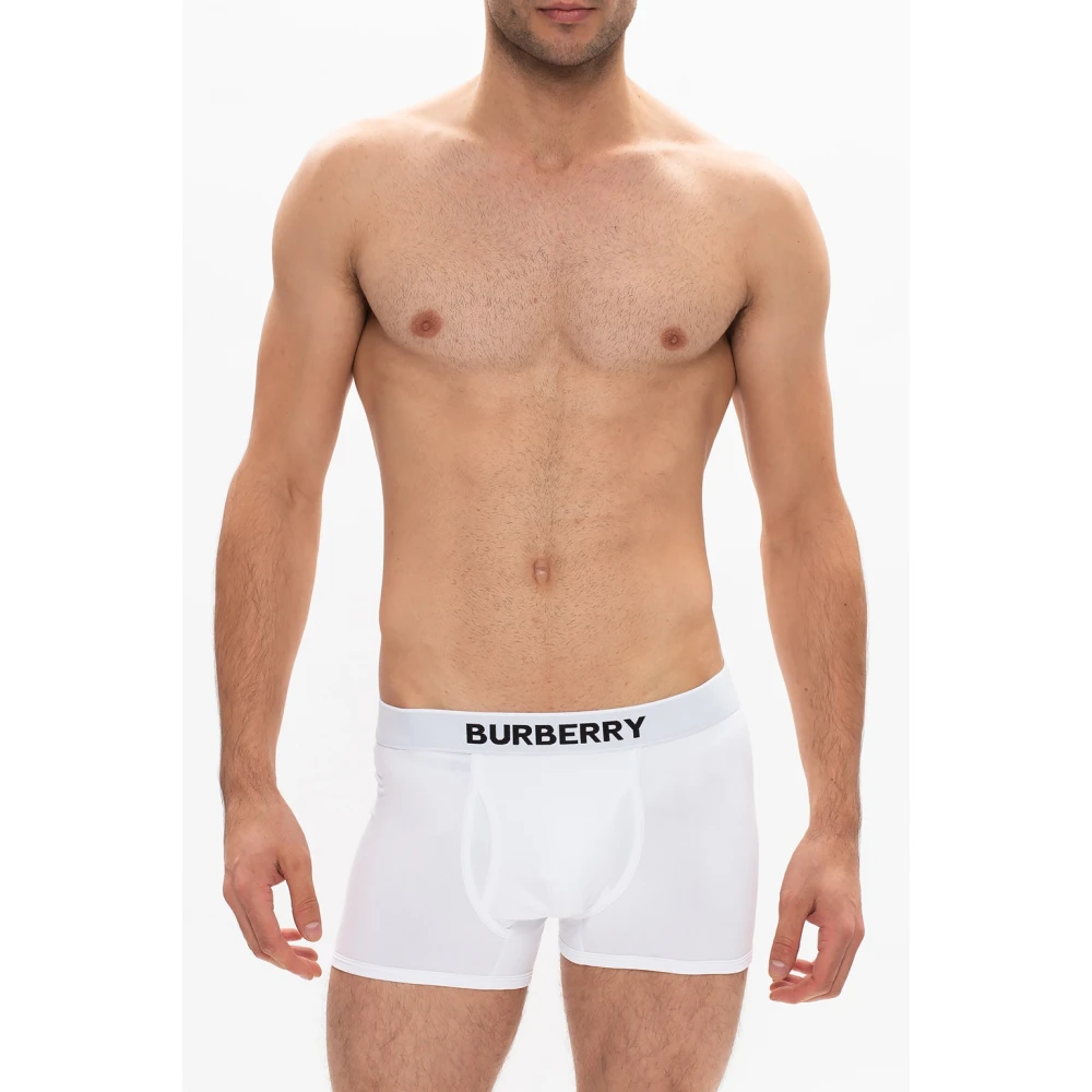 Burberry Boxershorts met logo White Heren