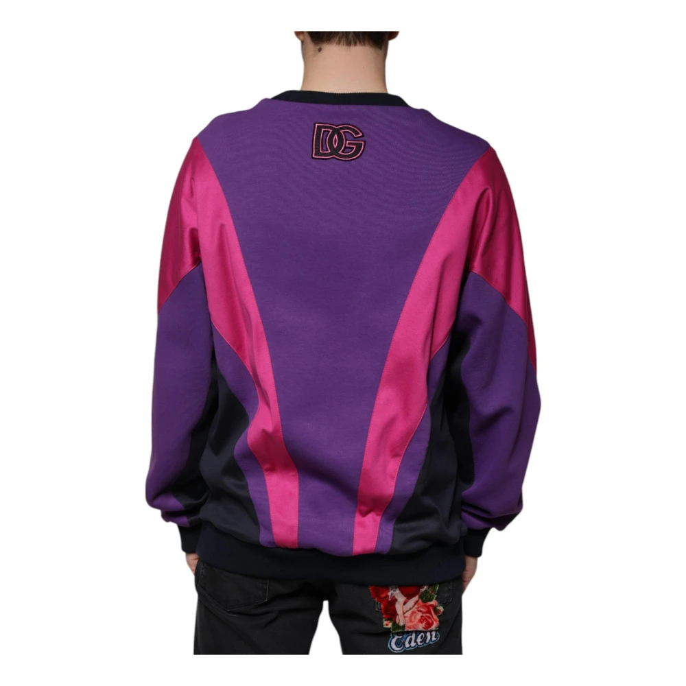 Dolce & Gabbana Multicolor Crew Neck Pullover Sweatshirt Multicolor Heren