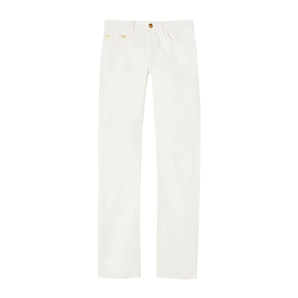 Palm Angels Straight Jeans White Dames