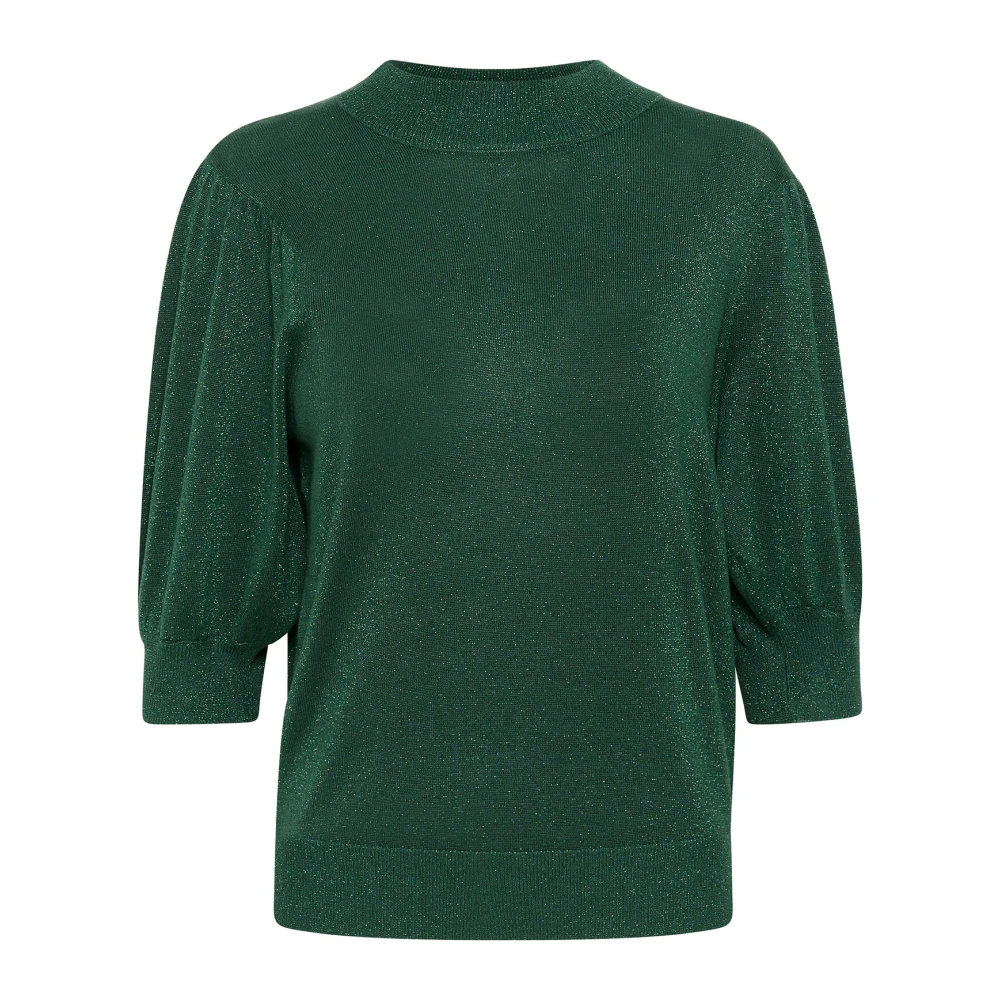 Kaffe Vrouwelijke Turtleneck Pullover Garden Topiary Green Dames